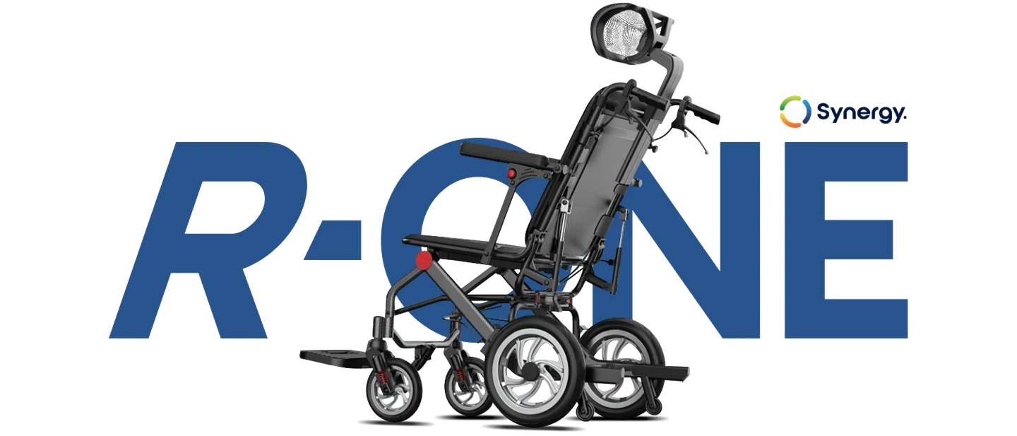 โลโก้วีลแชร์ไฟฟ้า Synergy รุ่น R-ONE