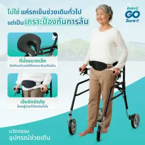 เข็มขัดพยุงตัวและพนักพิงของรถเข็น iMOVE GO Sure