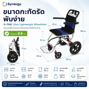 วีลแชร์แมนนวล Synergy รุ่น S-ONE 3