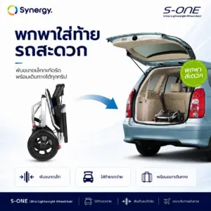 วีลแชร์แมนนวล Synergy รุ่น S-ONE 16